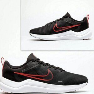 Men's NIKE Black/Red Downshifter 12 Size 9 Excellent Condition Great Deal!